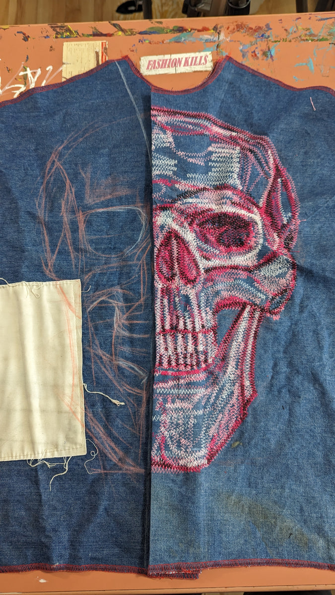 Thread Face Denim Vest – DeathWorks by Andrew Esdaile