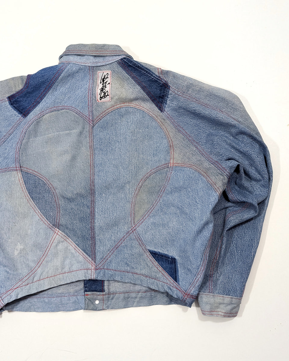 theredthread 【新品】nylon jacket heart THEREDTHREAD / ザレッドスレッド】nylon jacket heart