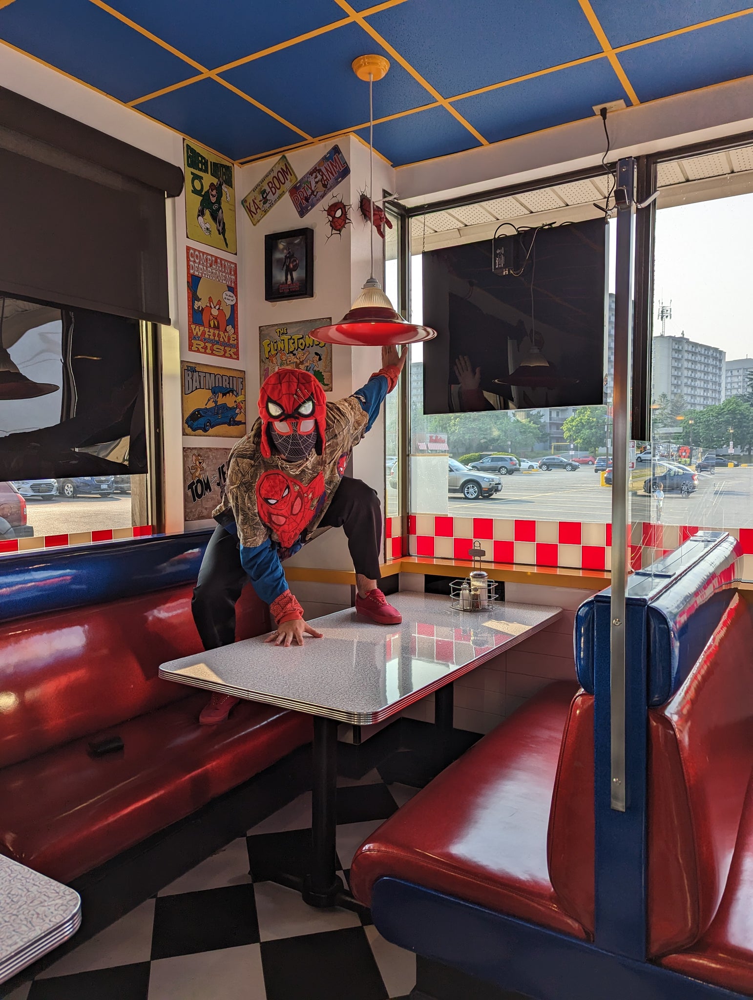 Spidey Collage Tee & Hat - 1of1 NYC Runway