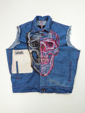 Thread Face Denim Vest