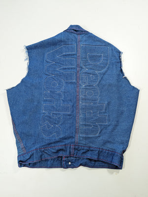 Thread Face Denim Vest