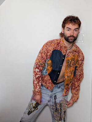 DeathWorks 1of1 Orange Leopard Wallpaper HD Jacket