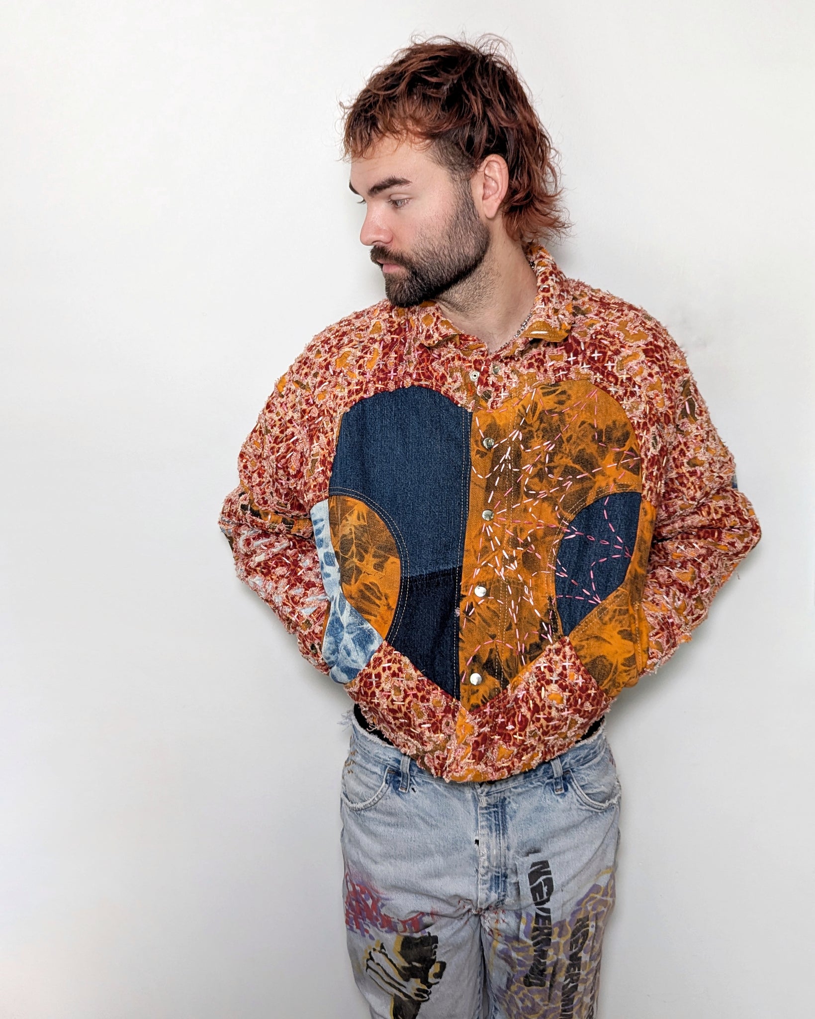 DeathWorks 1of1 Orange Leopard Wallpaper HD Jacket