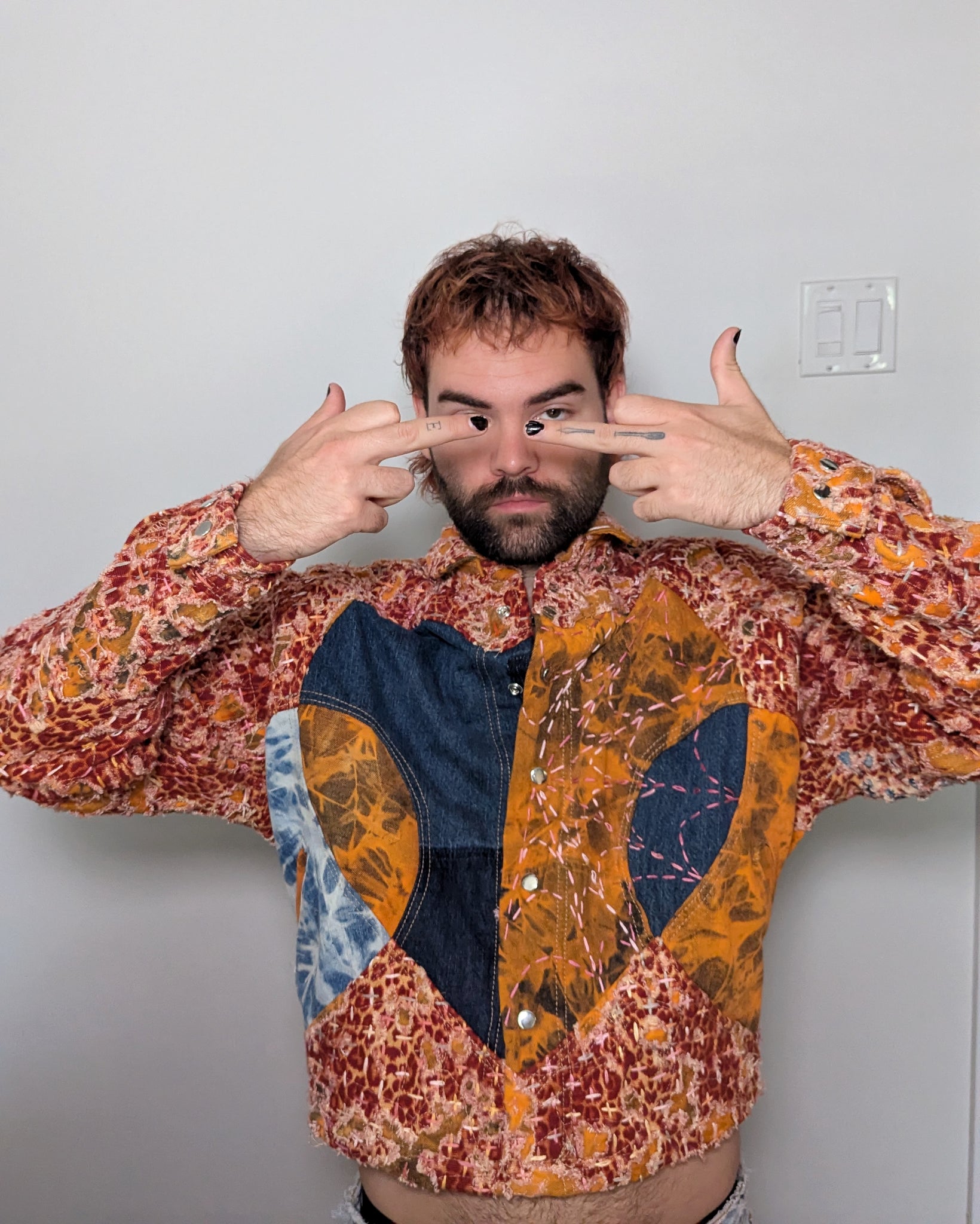 DeathWorks 1of1 Orange Leopard Wallpaper HD Jacket