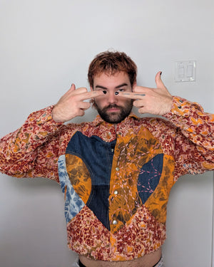 DeathWorks 1of1 Orange Leopard Wallpaper HD Jacket