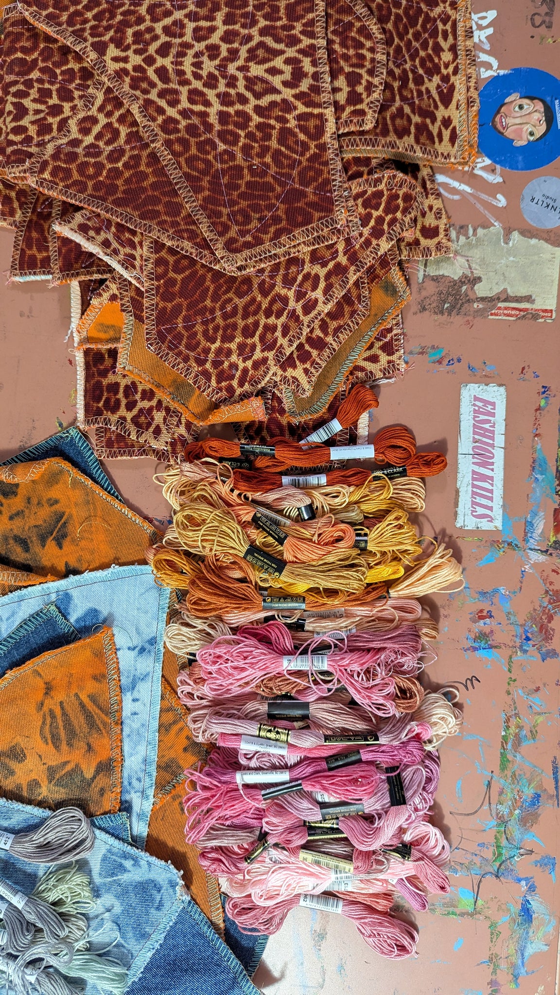 DeathWorks 1of1 Orange Leopard Wallpaper HD Jacket
